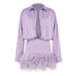 Lavender Feather Dress