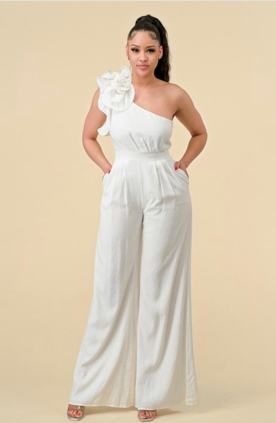 Nesya- off white jumpsuit