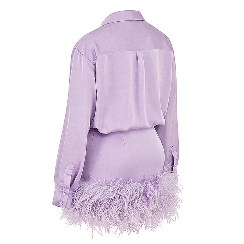 Lavender Feather Dress